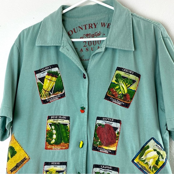 Country Wear Casuals Green Garden Veggie Dress & Jacket - XL - Picture 15 of 16